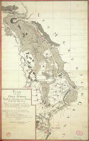 Das Gewässernetz um 1760. 