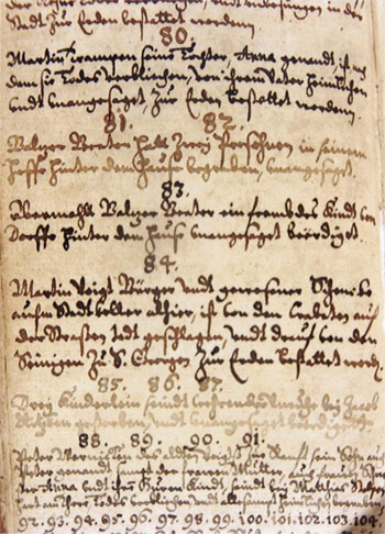 Freienwalder Chronikblätter 1575 – 1660